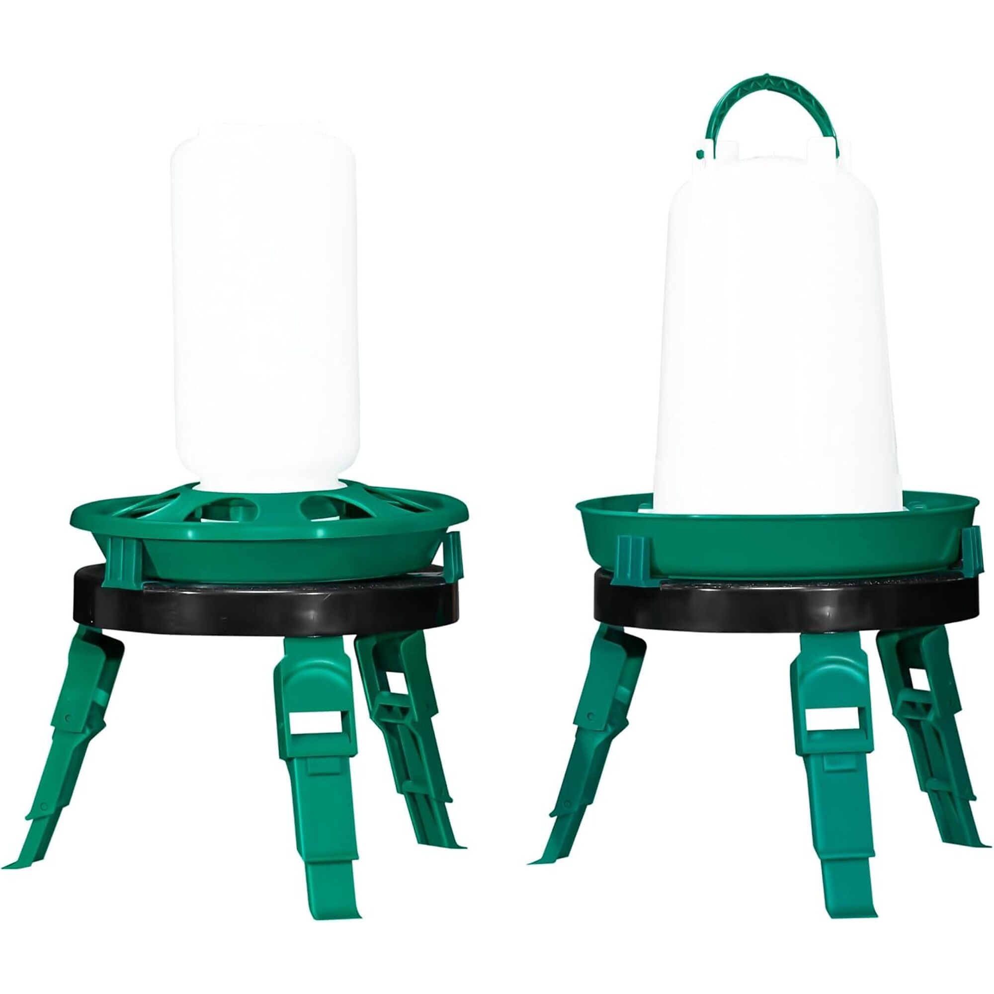 RentACoop, 1L Feeder 1.5L Drinker Set with Adjustable Stand, Model# WG-CHIK-KIT